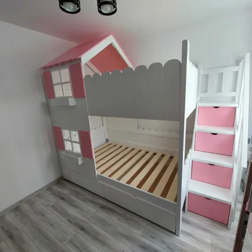 Pat cu etaj pentru copii 2806