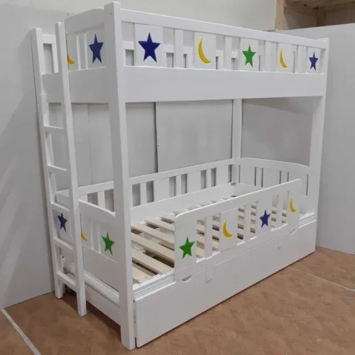 Pat supraetajat din lemn maxim 200x90cm